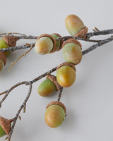 Künstlicher Eichelzweig, Profiqualität, grün, 76cm