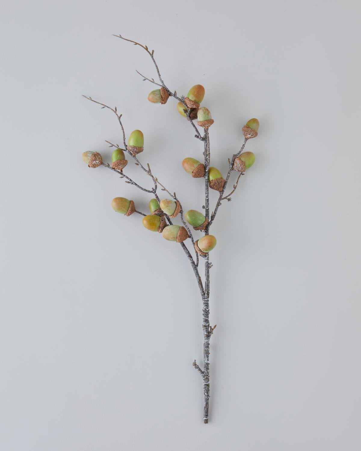 Künstlicher Eichelzweig, Profiqualität, grün, 76cm