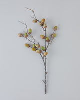 Künstlicher Eichelzweig, Profiqualität, grün, 76cm
