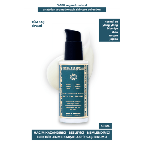Active Hair Serum - Volume, Anti - Frizz & Nourishing with Niacinamide & Hyaluronic Acid - TryAladdin