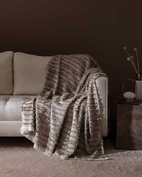 Acrylic Blend Sofa Throw - Enchanting Comfort & Style