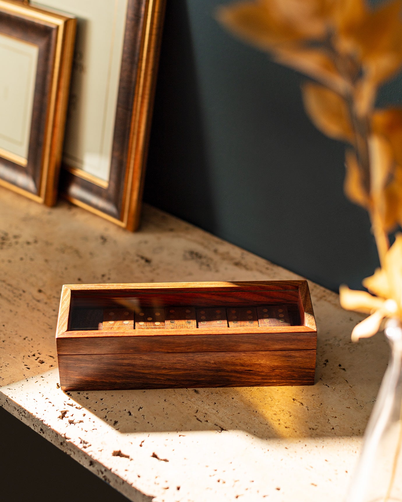 Wooden Domino Set - Stylish Table Accent