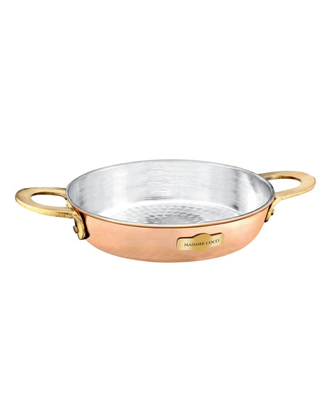Traditional Turkish Sahan Pan - 16CM Small Skillet for Everyday Cooking