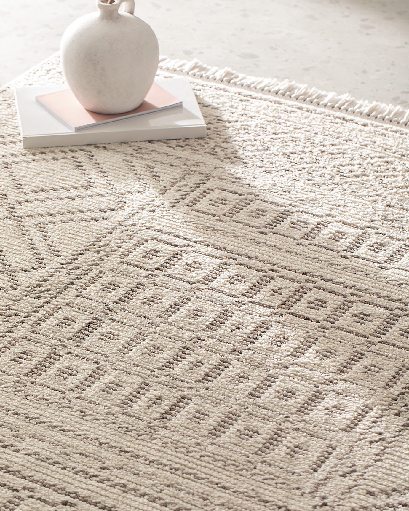 Soft Cream Area Rug for Living Room and Bedroom Decor