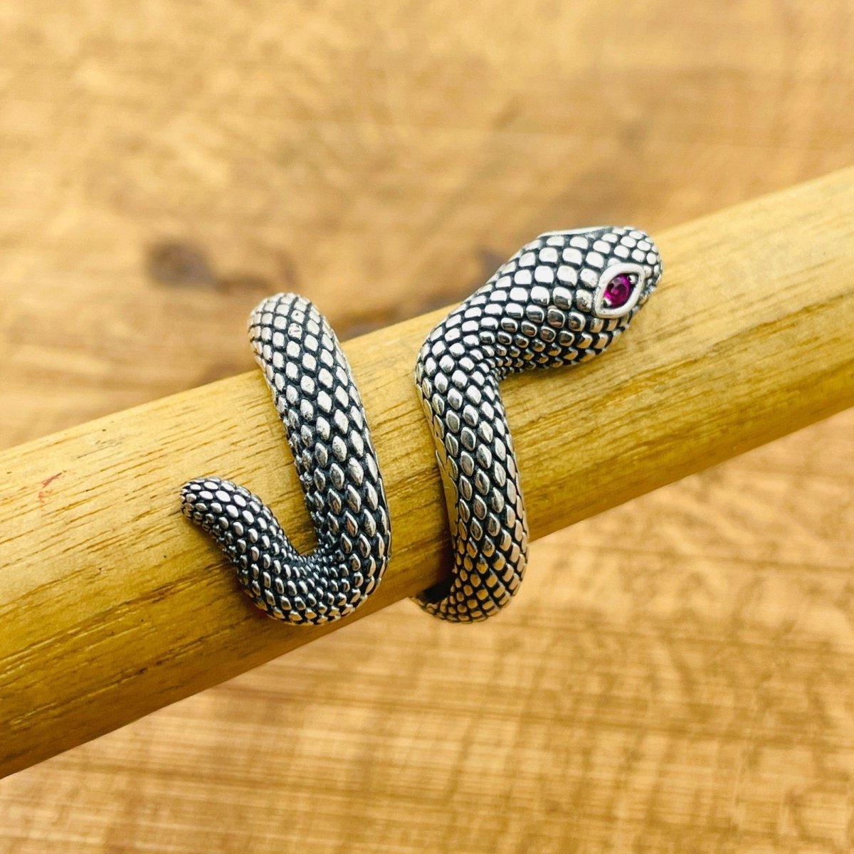 Handmade 925 Sterling Silver Purple Snake Eye Adjustable Ring - Turkish Artisan Jewelry 7 1/2 Handmade 925 Sterling Silver Purple Snake Eye Adjustable Ring - Turkish Artisan Jewelry 7 1/2