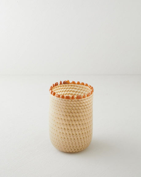 Elegant Brown Glass Vase - Modern Decorative Centerpiece