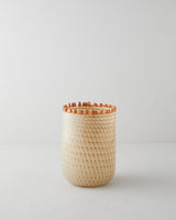 Elegant Brown Glass Vase - Modern Decorative Centerpiece