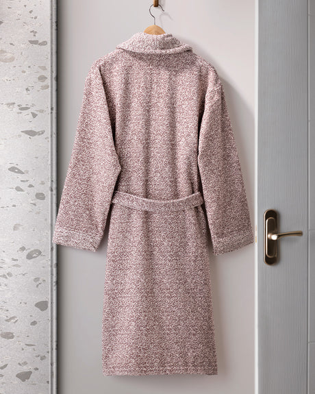 100% Cotton Unisex Shawl Collar Bathrobe - Soft & Absorbent