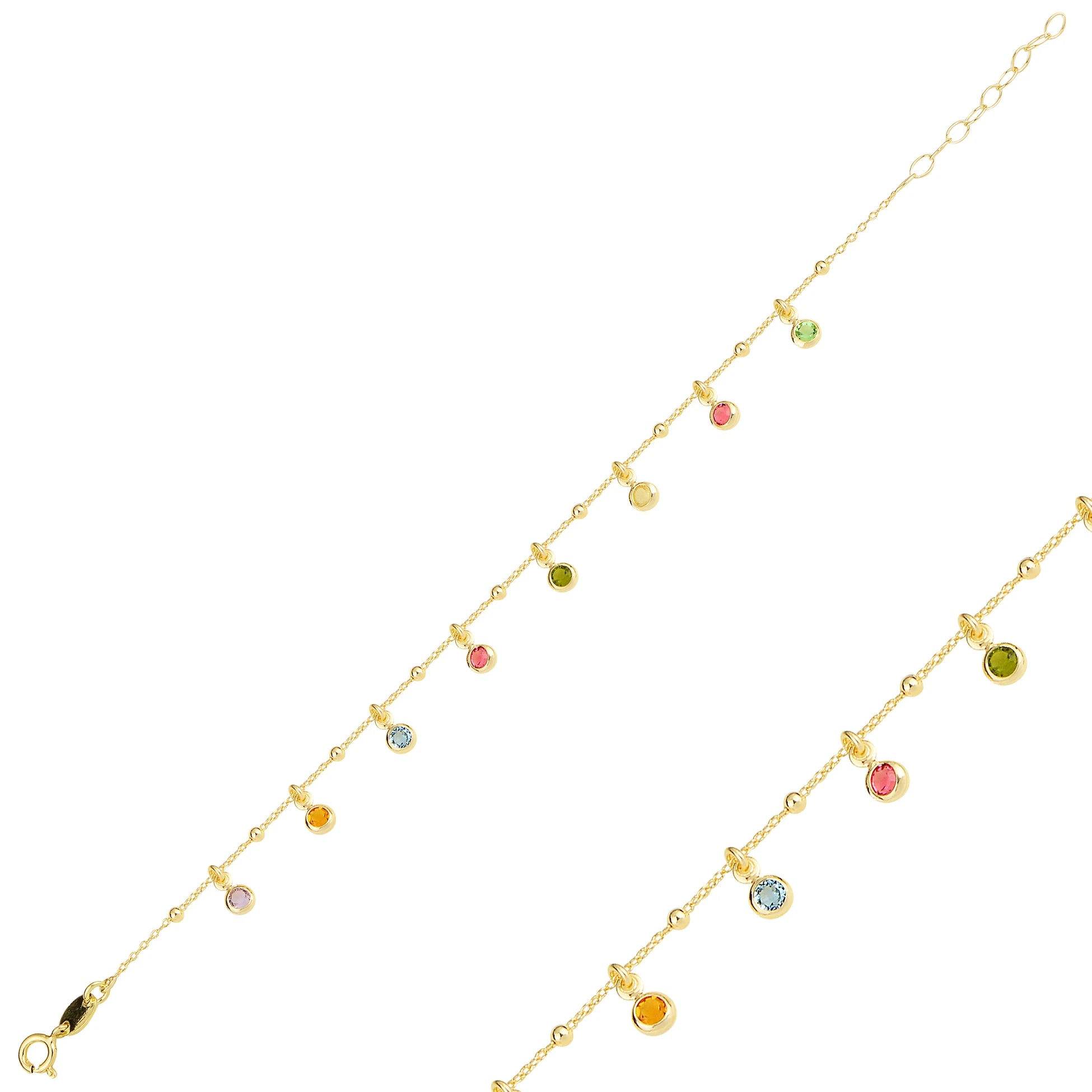 Dangling Charm Bracelet - Delicate Mini Design