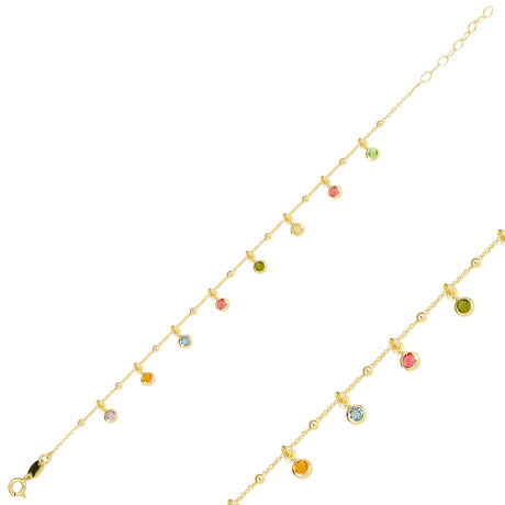 Dangling Charm Bracelet - Delicate Mini Design