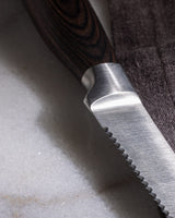 Brown Handle Meat Carving Knife
