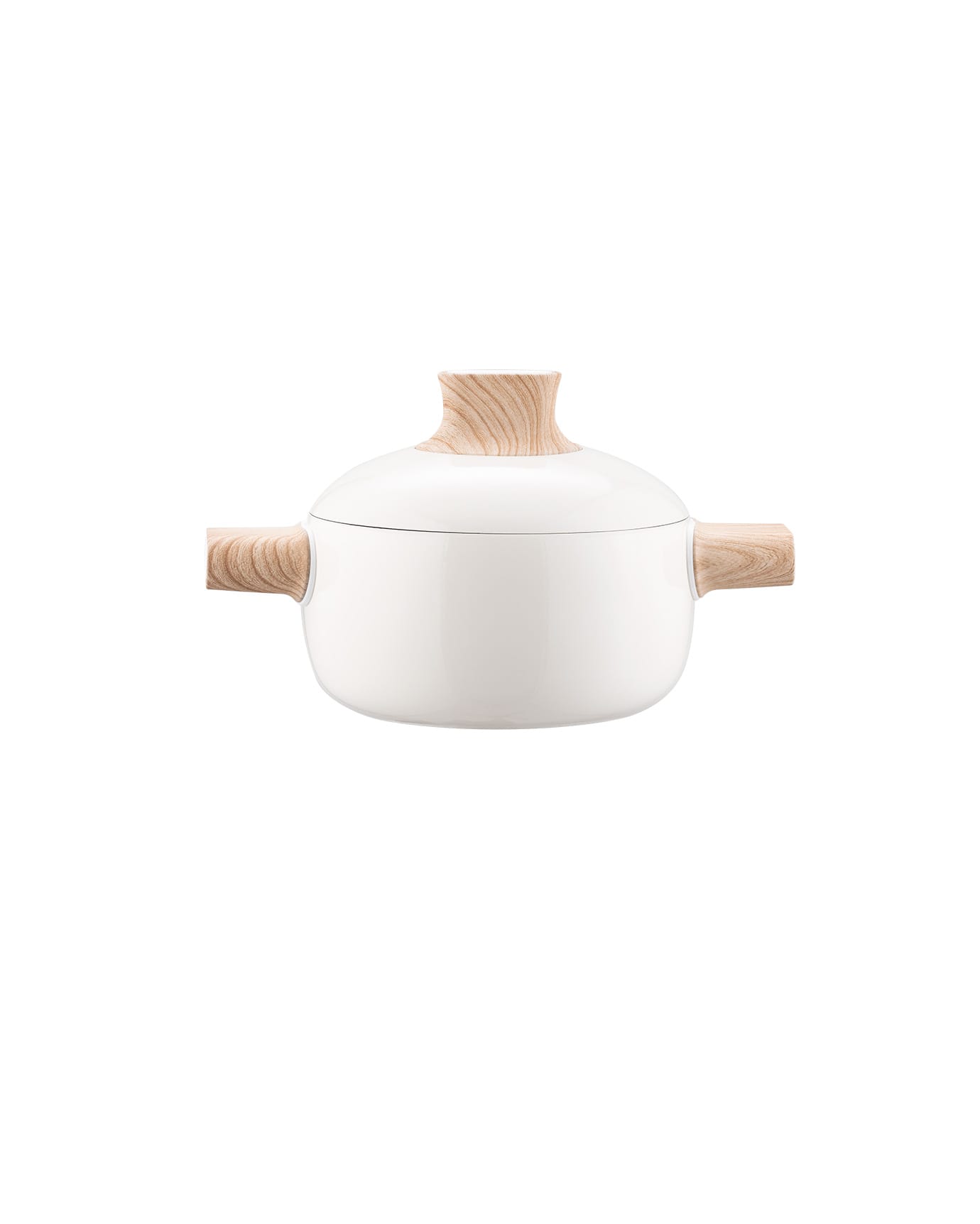 Manon 18 cm White Cooking Pot Saucepan