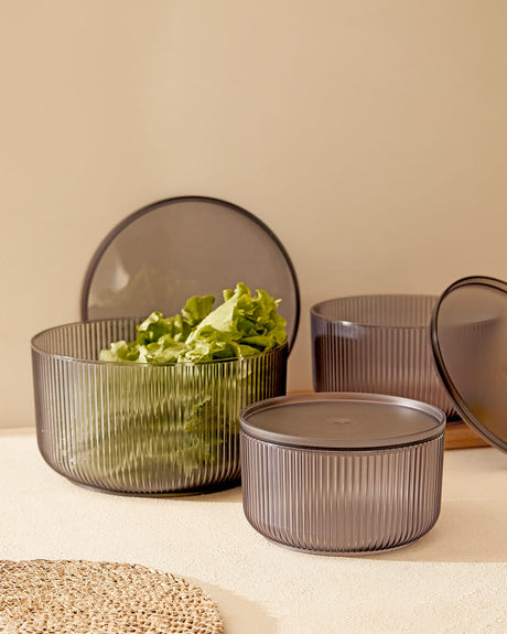 3-Piece Food Storage Container Set for Kitchen Organization