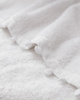 Asciugamano Viso di Lusso 100% Cotone - Dettaglio Delicato all'Uncinetto