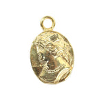 Premium Sterling Silver Women's Figure Medallion Pendant