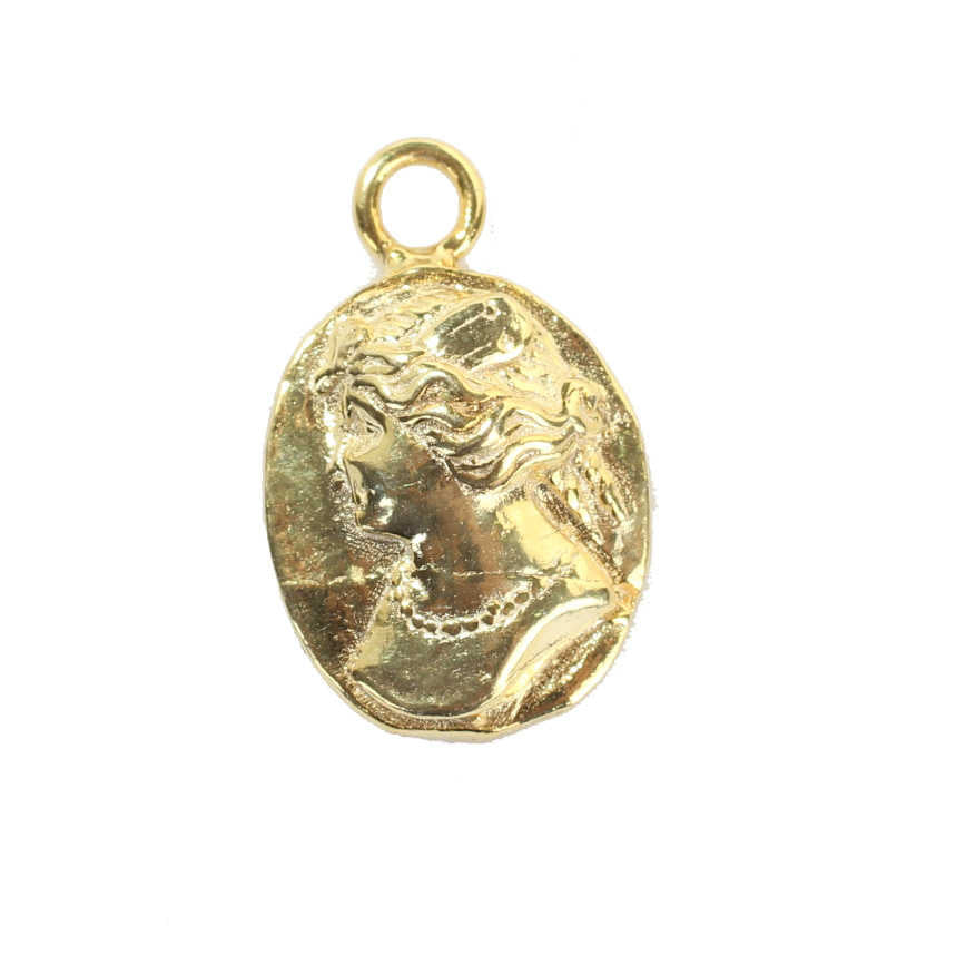 Premium Sterling Silver Women's Figure Medallion Pendant