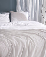 100% Cotton Jersey Knit Full/Queen Duvet Cover Set with Fitted Sheet