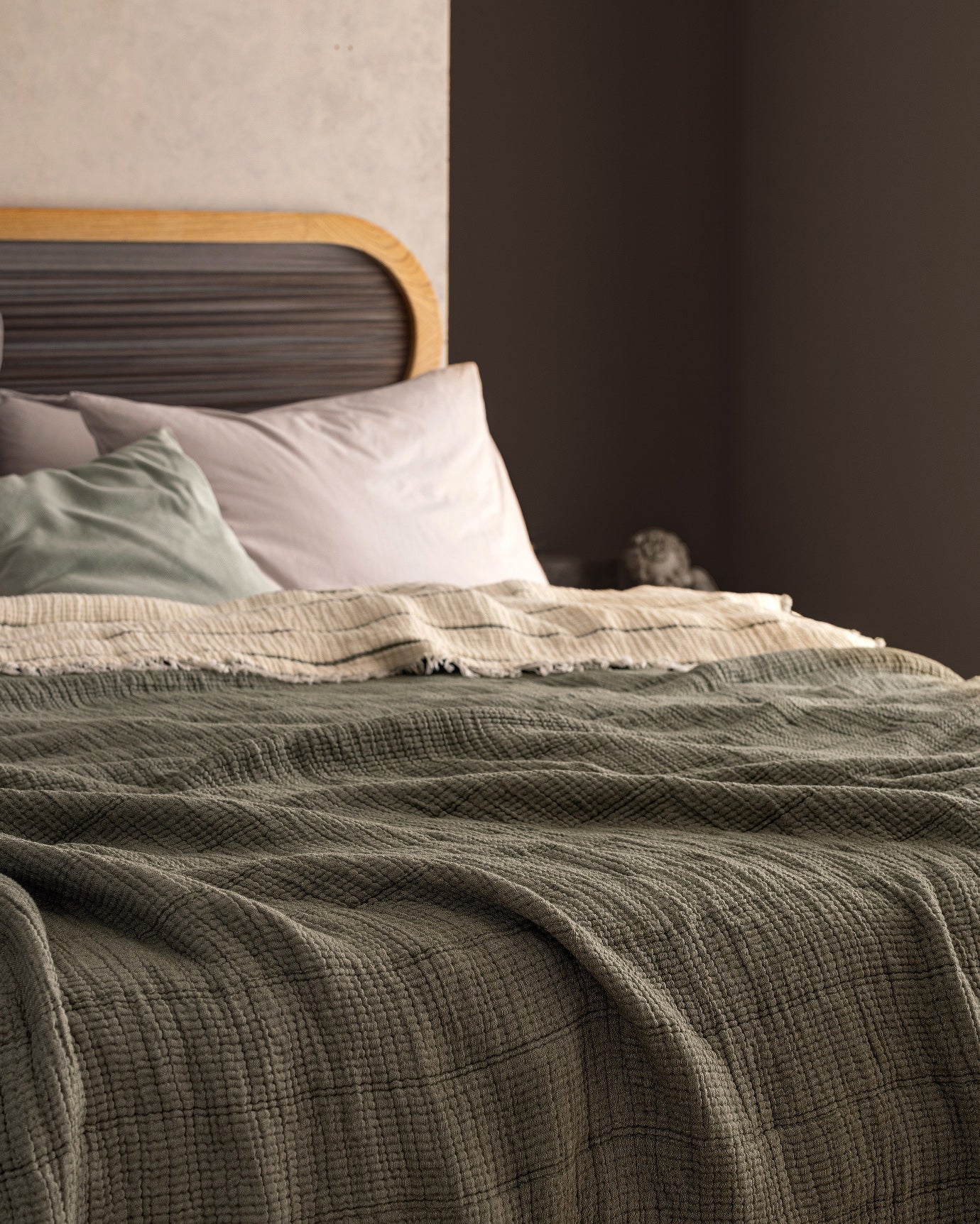 Carolines Double Cotton Bedspread Quilt Coverlet - Soft & Lightweight