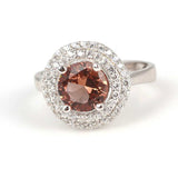 Exquisite 925 Sterling Silver Round Zultanite Ring