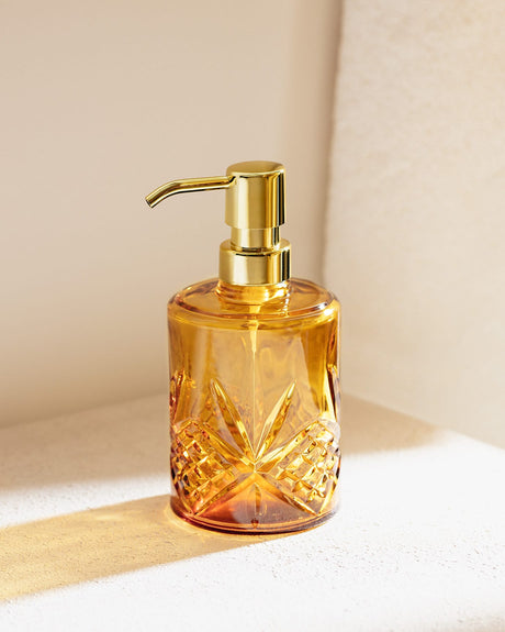 Aron Amber Liquid Soap Dispenser - Modern Bathroom Decor