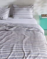 Double Cotton Lyocell Pike Set - Printed Grey/Beige