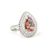 Premium 925 Sterling Silver Zultanite Teardrop Ring