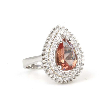 Premium 925 Sterling Silver Zultanite Teardrop Ring