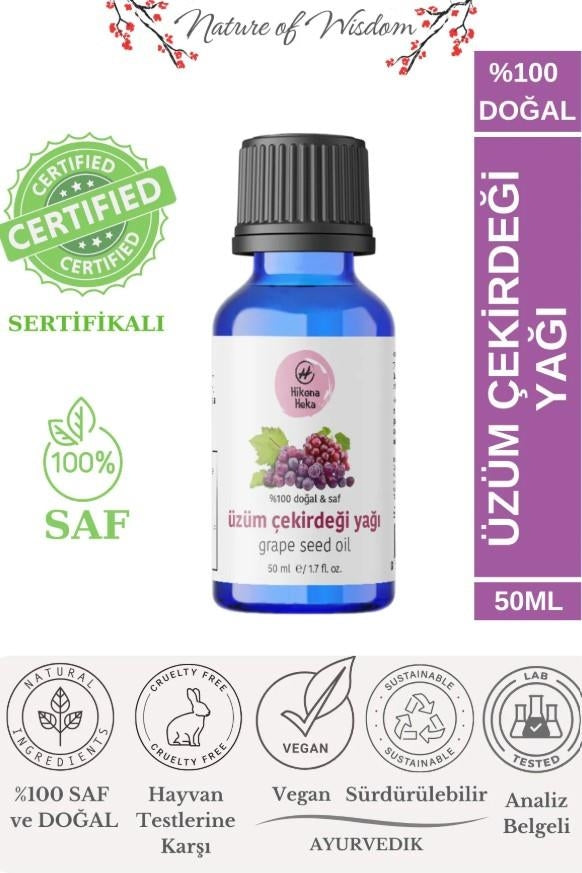 Premium Pure Cold Pressed Grape Seed Oil