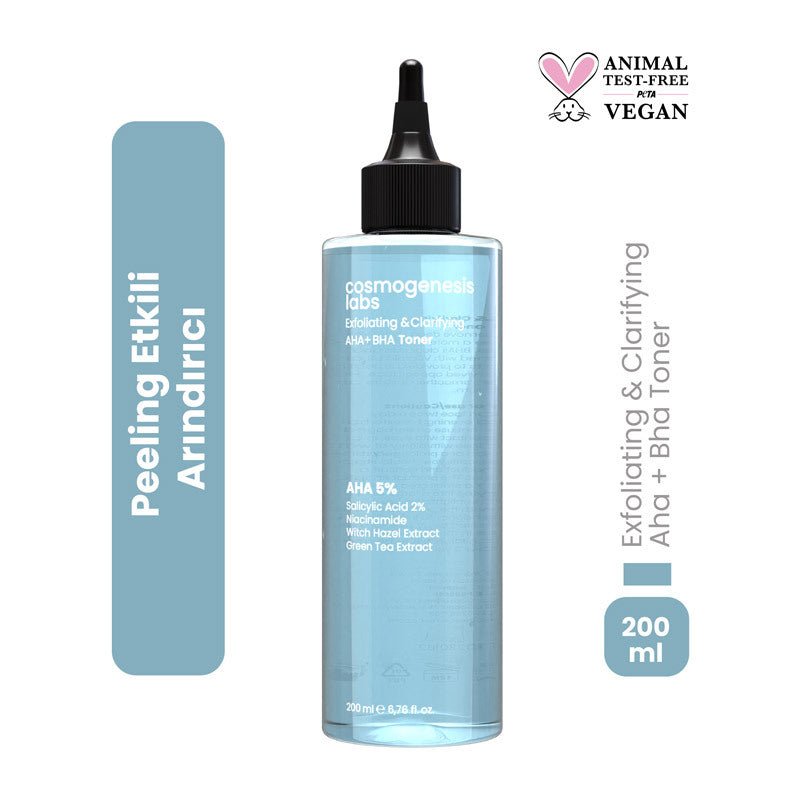 AHA BHA Exfoliating Tonic - Purifying & Brightening for Smooth Skin - TryAladdin