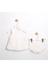 Ahenk Premium Newborn Girl 3D Rose Dress - Special Occasion - 1 Piece - TryAladdin