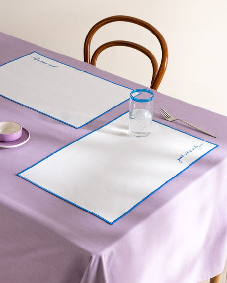 Alcea Dining Table Placemat - Elegant Dinner Mat Linen - TryAladdin