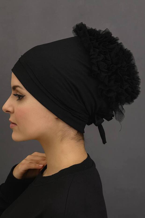 ALDAIR Frilly Cotton Hijab Undercap - Breathable & Comfortable - TryAladdin