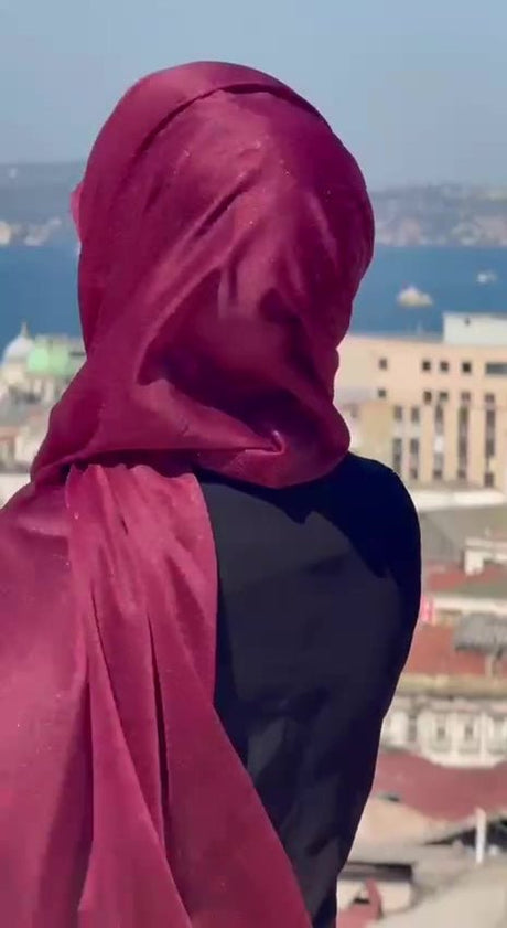 ALDAIYR Glitter Chiffon Evening Shawl Blue - TryAladdin