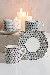 Aldon Premium Turkish Coffee Cup & Saucer Set - 6 Cups, 12 - Piece - TryAladdin