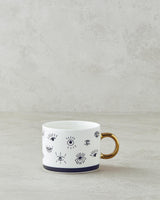 Premium New Bone China Holiday Mug - Black White