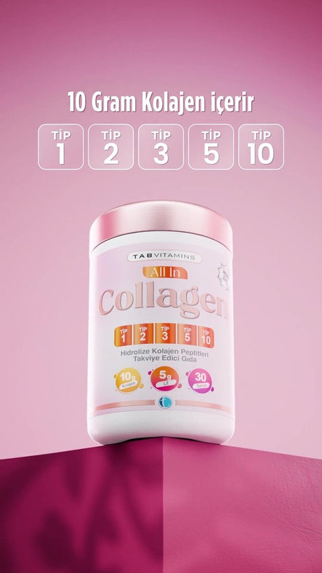 All in Collagen Powder - Multi - Type (I, II, III, V, X) - 30 Servings - TryAladdin