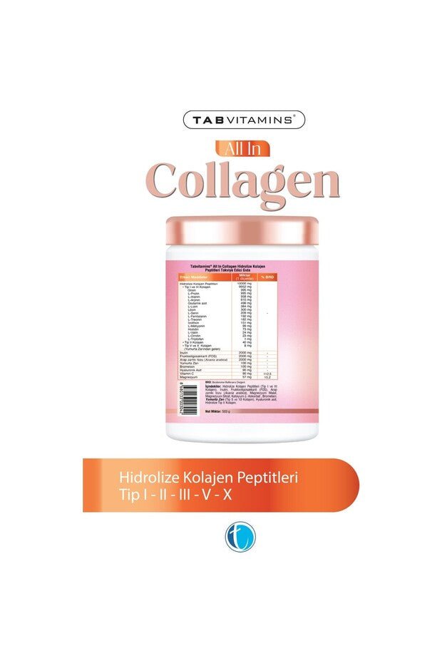 All in Collagen Powder - Multi - Type (I, II, III, V, X) - 30 Servings - TryAladdin
