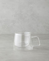 Premium Borosilicate Double Wall Glass Mug   Transparent Drinkware