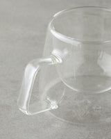 Premium Borosilicate Double Wall Glass Mug   Transparent Drinkware
