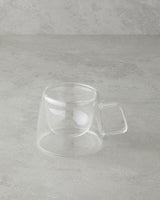 Premium Borosilicate Double Wall Glass Mug   Transparent Drinkware