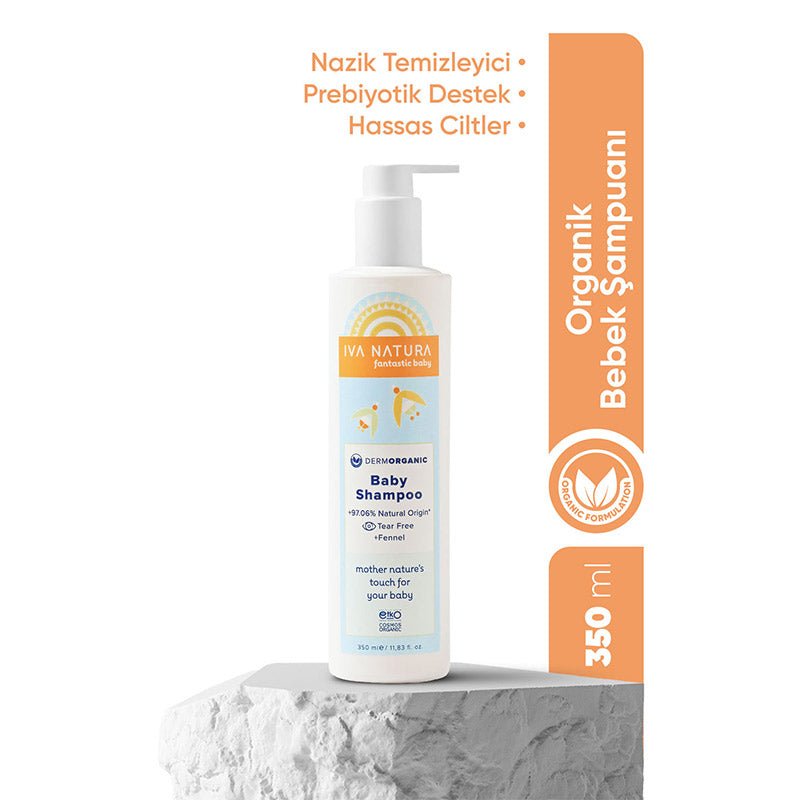 Aloe Vera & Prebiotic Baby Shampoo - Gentle Cleansing, Newborn Safe - TryAladdin