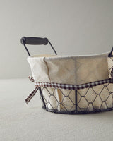 Professional Grade Metal Beige Bread Basket