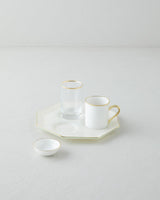 Premium Single Serve Turkish Coffee Presentation Set - Cream Gold 90ml