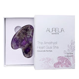 Amethyst Heart Gua Sha Facial Tool for Skin Rejuvenation - TryAladdin