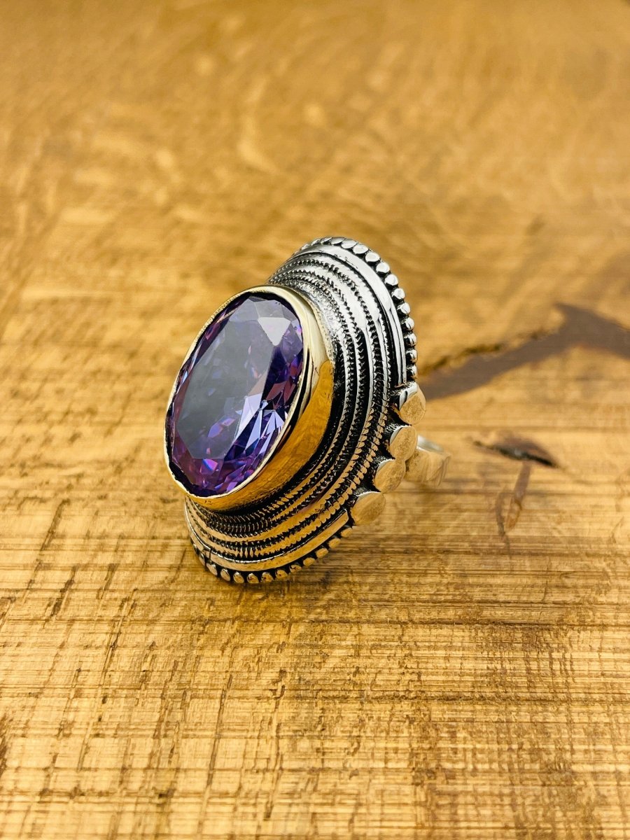 Amethyst Silver Ring