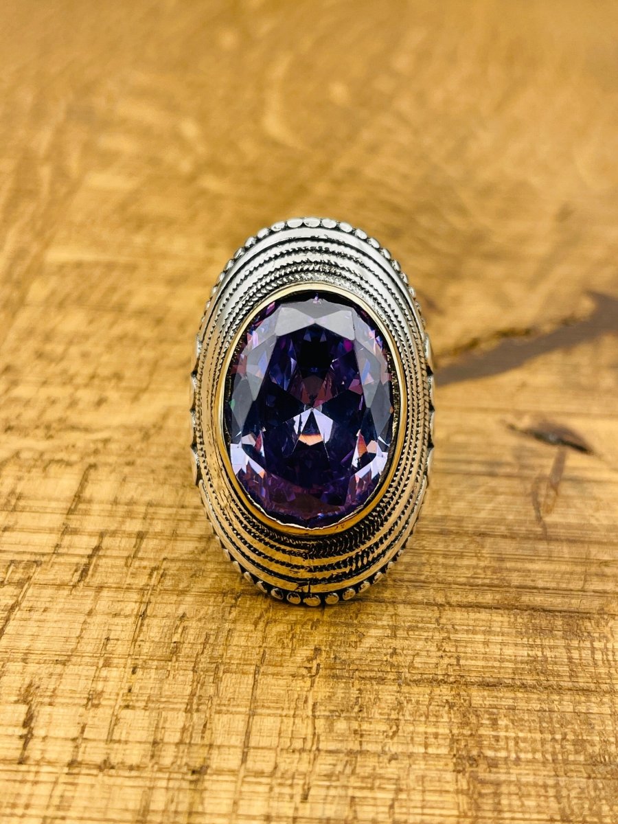 Amethyst Silver Ring