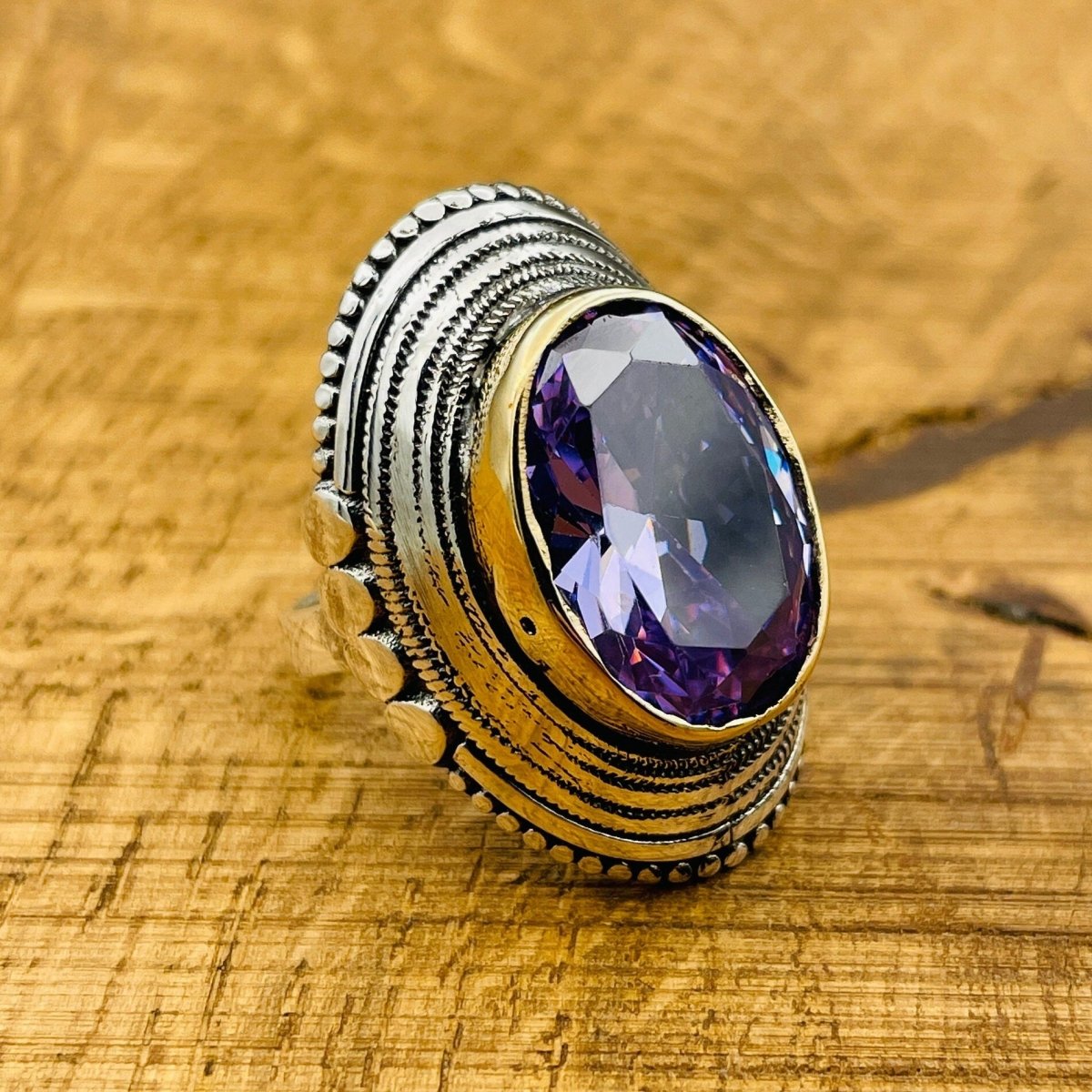 Amethyst Silver Ring