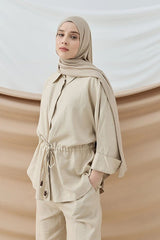 Aminenesil Beige Jersey Shawl - Soft & Versatile - TryAladdin