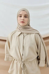 Aminenesil Beige Jersey Shawl - Soft & Versatile - TryAladdin