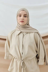 Aminenesil Beige Jersey Shawl - Soft & Versatile - TryAladdin